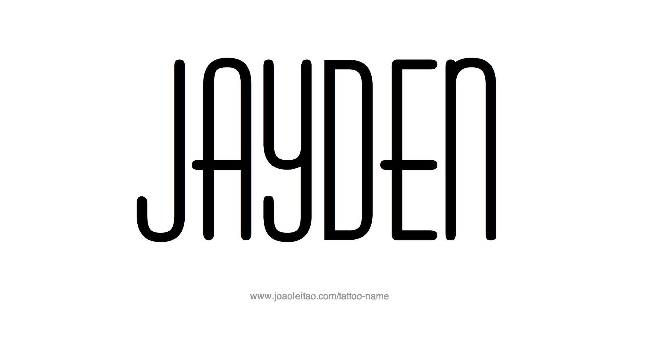 Jayden Name Tattoo Designs